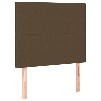 Boxspringbett Mit Matratze Stoff Dunkelbraun
