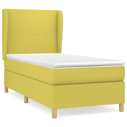 Boxspringbett Mit Matratze Stoff Grün