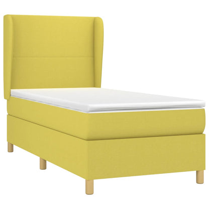 Boxspringbett Mit Matratze Stoff Grün