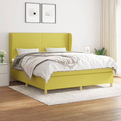 Boxspringbett Mit Matratze Stoff Grün