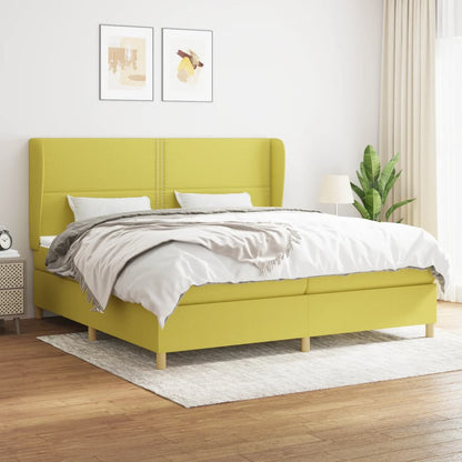 Boxspringbett Mit Matratze Stoff Grün