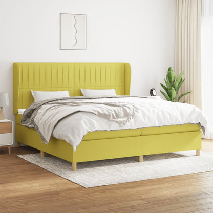 Boxspringbett Mit Matratze Stoff Grün