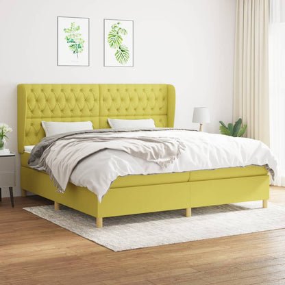 Boxspringbett Mit Matratze Stoff Grün