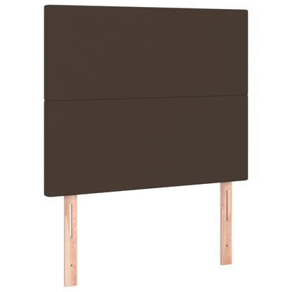 Boxspringbett Mit Matratze Kunstleder Braun