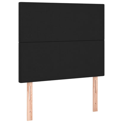 Boxspringbett Mit Matratze Kunstleder Schwarz