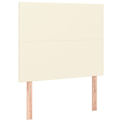 Boxspringbett Mit Matratze Kunstleder Creme