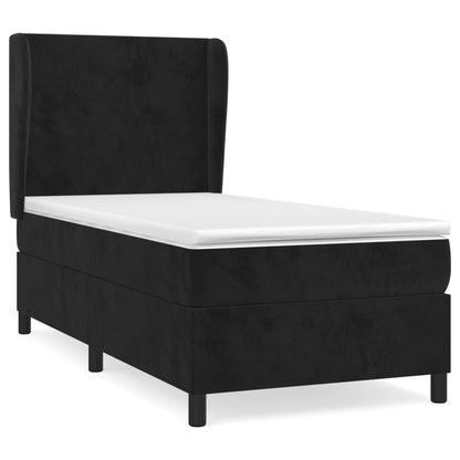 Boxspringbett Mit Matratze Samt Schwarz