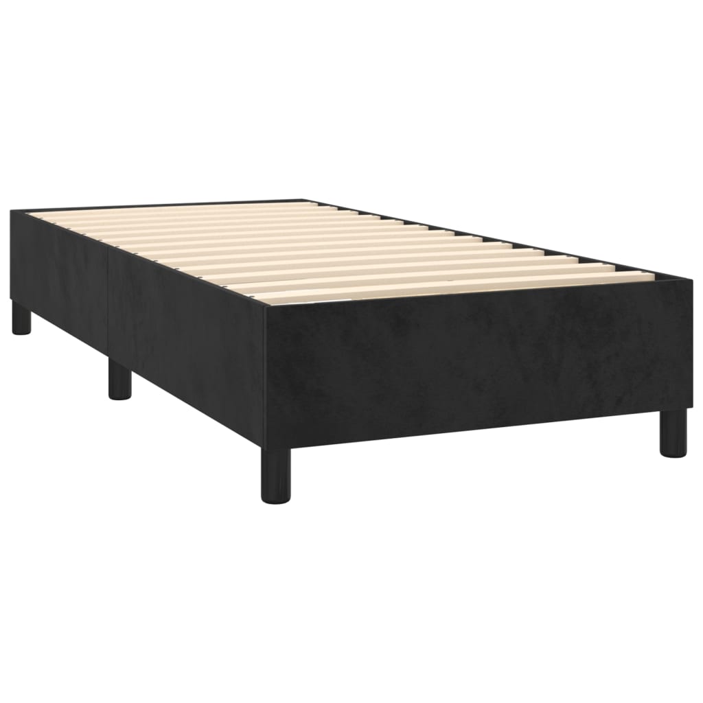 Boxspringbett Mit Matratze Samt Schwarz