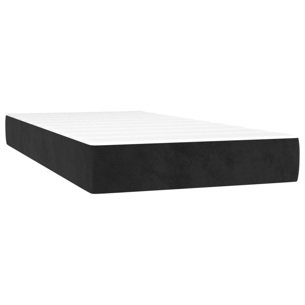 Boxspringbett Mit Matratze Samt Schwarz