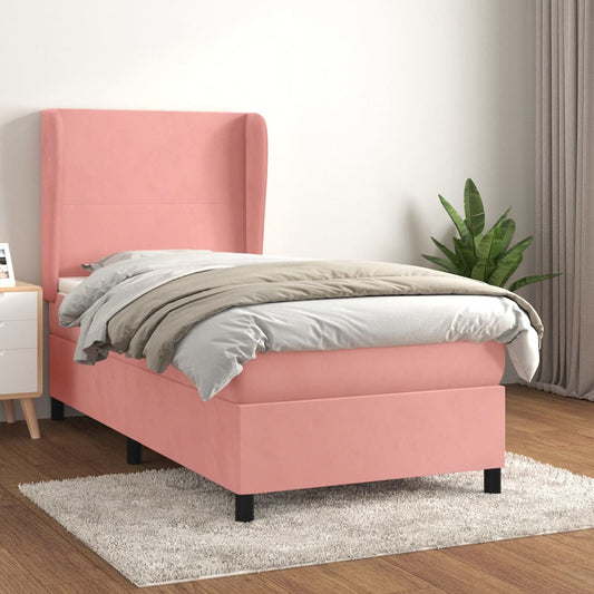 Boxspringbett Mit Matratze Samt Rosa