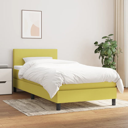 Boxspringbett Mit Matratze Stoff Grün