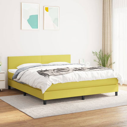 Boxspringbett Mit Matratze Stoff Grün
