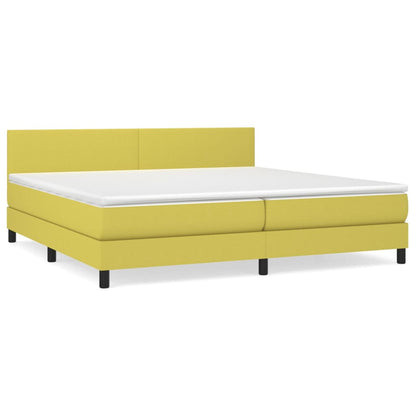 Boxspringbett Mit Matratze Stoff Grün