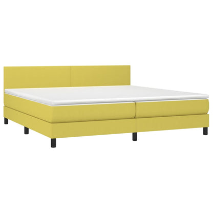 Boxspringbett Mit Matratze Stoff Grün