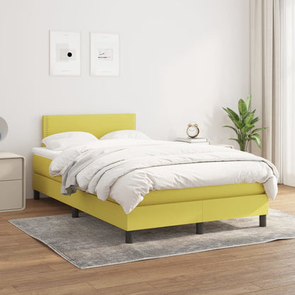 Boxspringbett Mit Matratze Stoff Grün