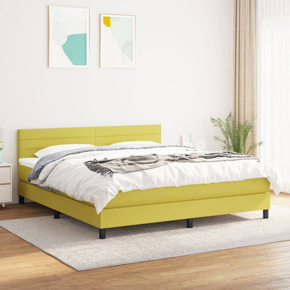 Boxspringbett Mit Matratze Stoff Grün