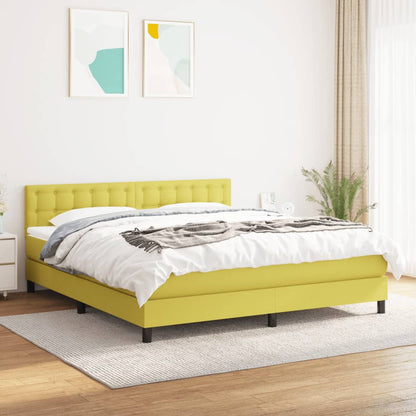 Boxspringbett Mit Matratze Stoff Grün