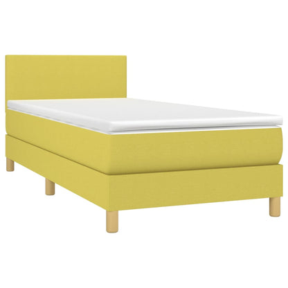 Boxspringbett Mit Matratze Stoff Grün