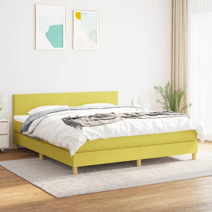 Boxspringbett Mit Matratze Stoff Grün
