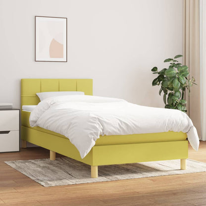 Boxspringbett Mit Matratze Stoff Grün