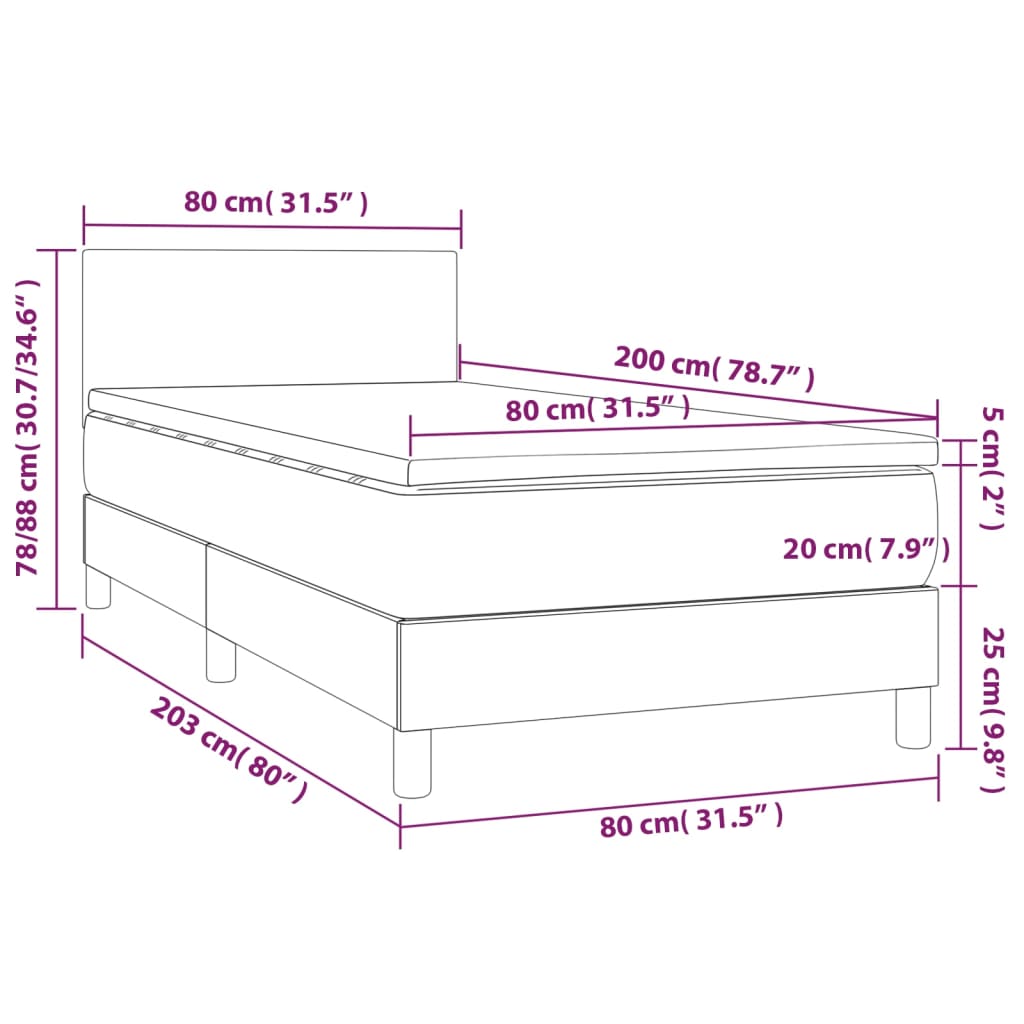 Boxspringbett Mit Matratze Kunstleder Schwarz