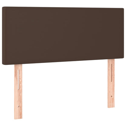 Boxspringbett Mit Matratze Kunstleder Braun