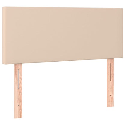 Boxspringbett Mit Matratze -Braun 90X200Cm Kunstleder Cappuccino