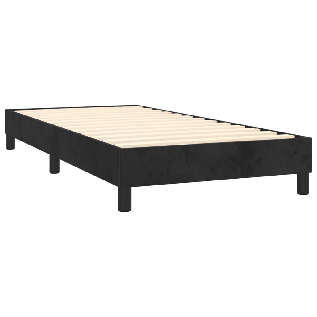 Boxspringbett Mit Matratze Samt Schwarz