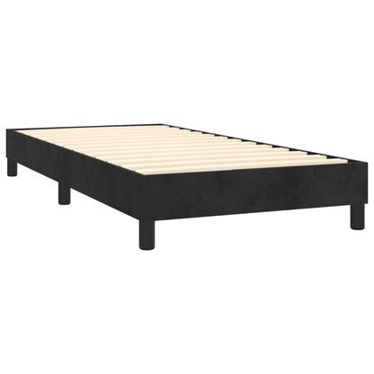 Boxspringbett Mit Matratze Samt Schwarz
