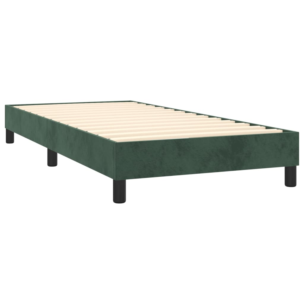 Boxspringbett Mit Matratze Samt Dunkelgrün