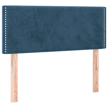 Boxspringbett Mit Matratze Samt Dunkelblau