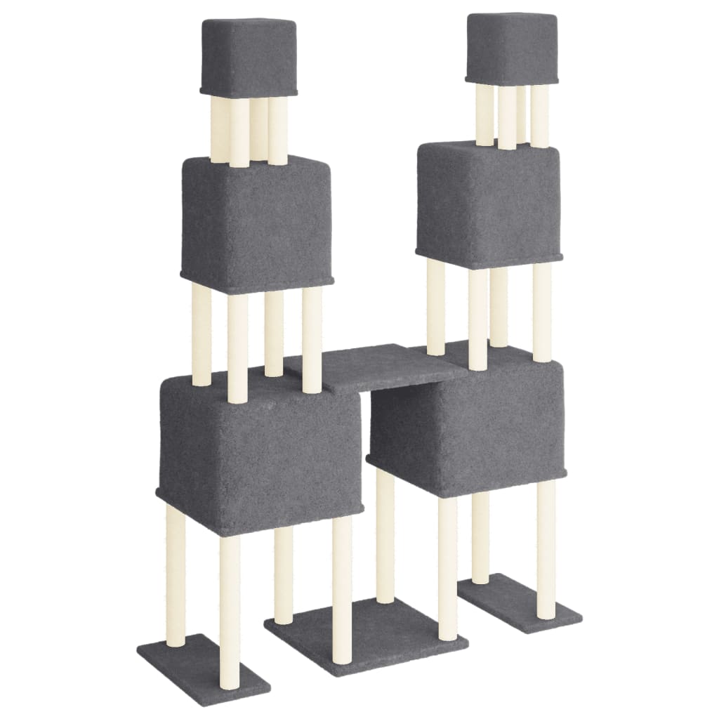 Kratzbaum Mit Sisal-Kratzsäulen 199 Cm