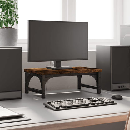 Monitorständer Braun Eichen-Optik Holzwerkstoff