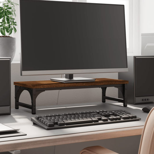 Monitorständer Braun Eichen-Optik Holzwerkstoff