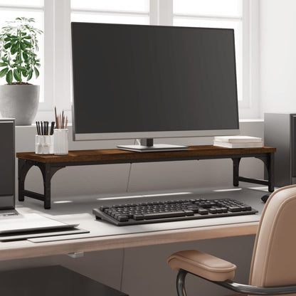 Monitorständer Braun Eichen-Optik Holzwerkstoff