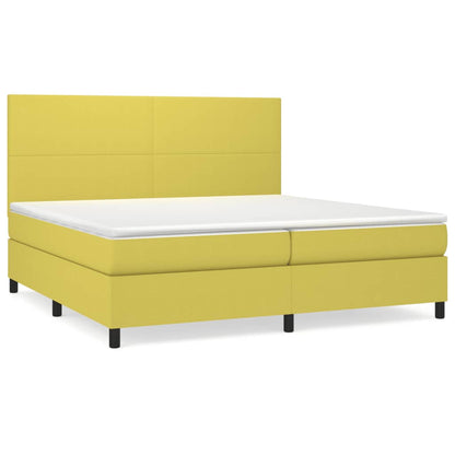 Boxspringbett Mit Matratze Stoff Grün