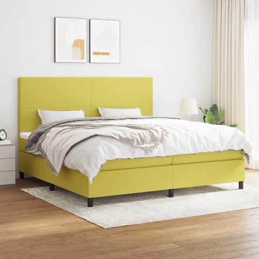 Boxspringbett Mit Matratze Stoff Grün