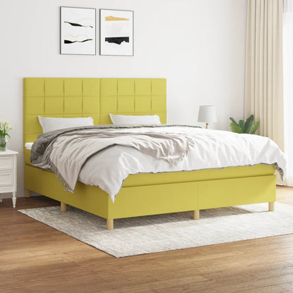 Boxspringbett Mit Matratze Stoff Grün