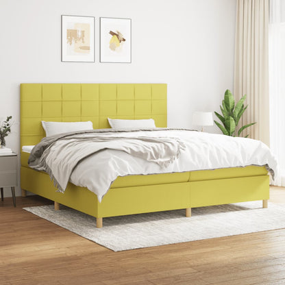 Boxspringbett Mit Matratze Stoff Grün
