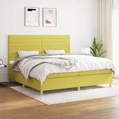 Boxspringbett Mit Matratze Stoff Grün