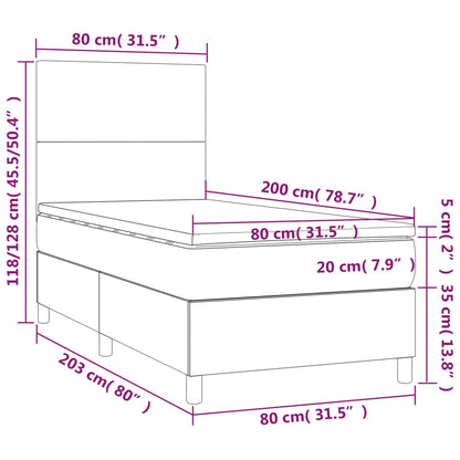 Boxspringbett Mit Matratze Kunstleder Braun