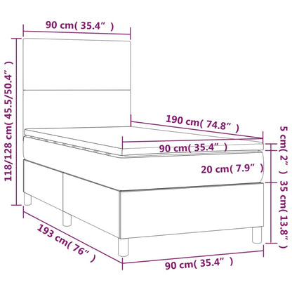 Boxspringbett Mit Matratze Kunstleder Weiß