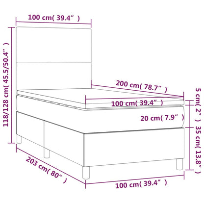 Boxspringbett Mit Matratze Kunstleder Schwarz