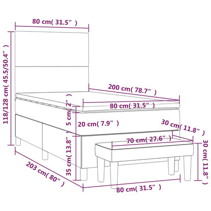 Boxspringbett Mit Matratze Kunstleder Schwarz