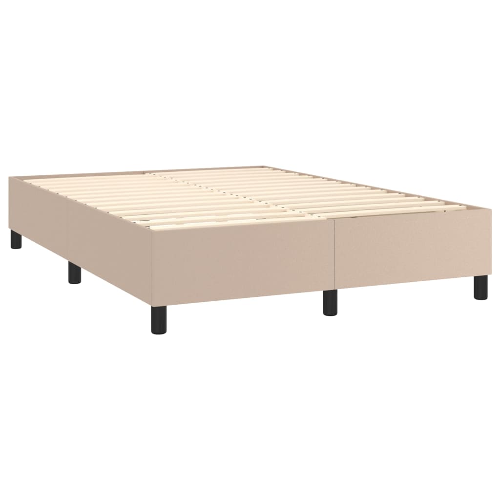 Boxspringbett Matratze -Braun 140X200Cm Kunstleder Cappuccino