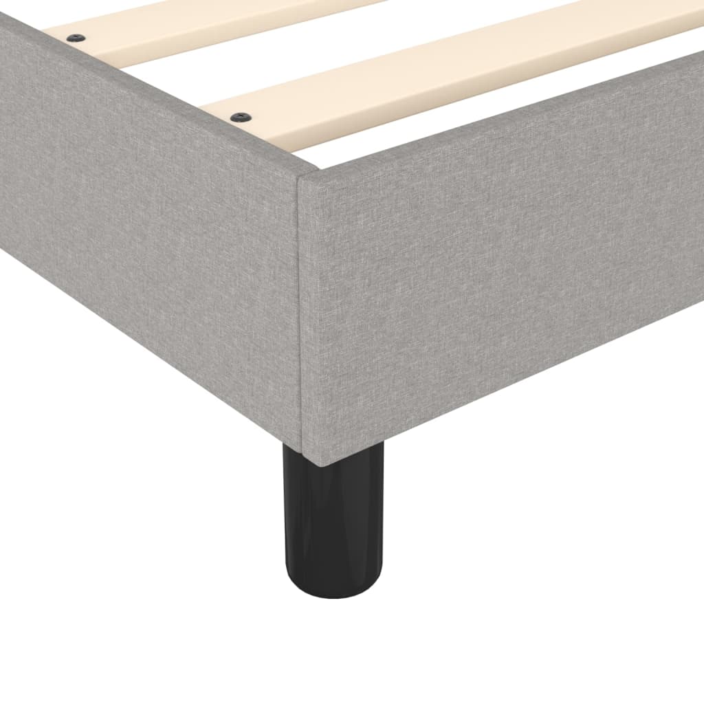 Boxspringbett Mit Matratze Stoff Hellgrau