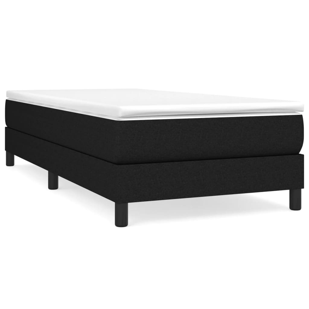 Boxspringbett Mit Matratze Stoff Schwarz