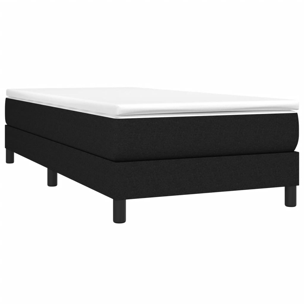 Boxspringbett Mit Matratze Stoff Schwarz