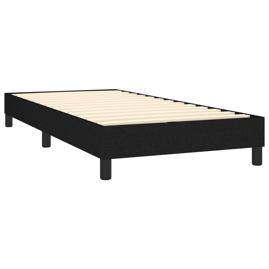 Boxspringbett Mit Matratze Stoff Schwarz