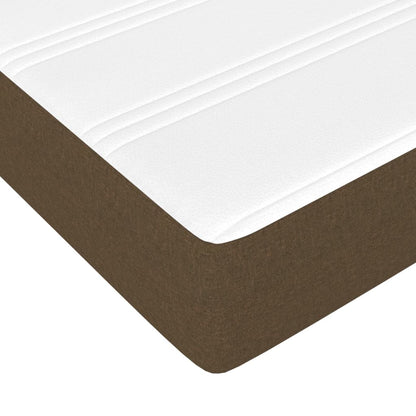 Boxspringbett Mit Matratze Stoff Dunkelbraun